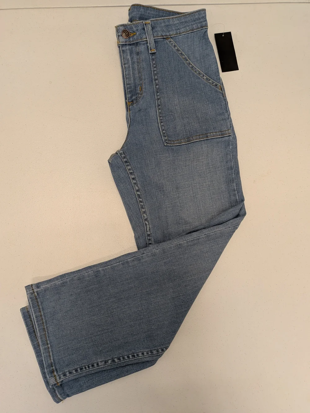 Canyon Retreat Women’s Wide Leg Jeans Size 2 High Rise Light Wash Denim Straight - Picture 2 of 9